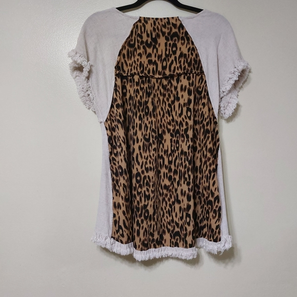 Umgee Linen Blend Top Size M - Picture 6 of 10